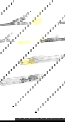 Suport extensibil pentru accesorii, Wenko, Bolsena, 20 x 71 x 65-285 cm, inox