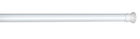 Bara extensibila pentru perdeaua de dus, Wenko, Strong White, 110 - 185 cm, 2 cm Ø, aluminiu, alb