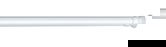 Bara extensibila pentru perdeaua de dus, Wenko, Strong White, 110 - 185 cm, 2 cm Ø, aluminiu, alb