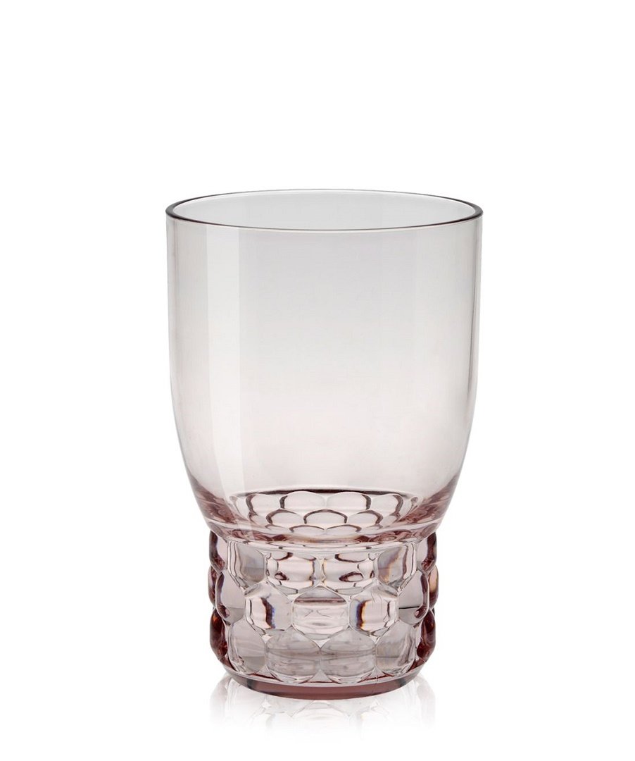 Pahar apa Kartell Jellies Family design Patricia Urquiola d 8.5cm h13cm roz transparent
