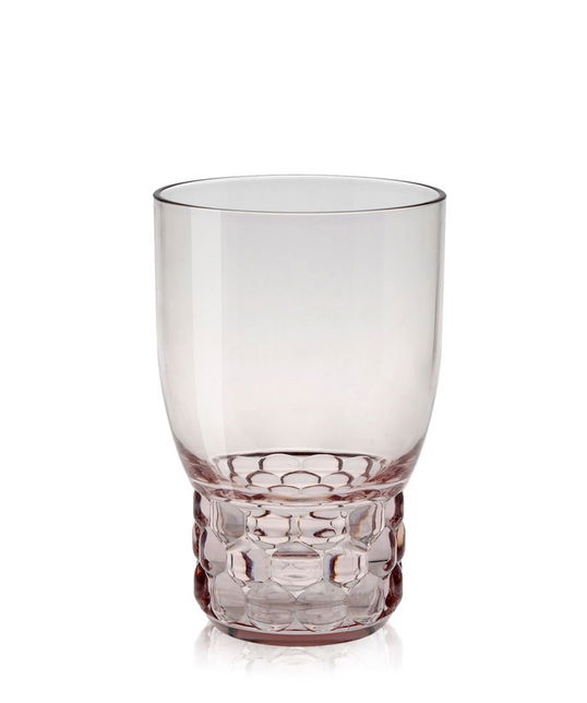 Pahar apa Kartell Jellies Family design Patricia Urquiola d 8.5cm h13cm roz transparent