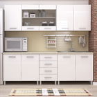 Mobila bucatarie STYLE 225, Vizon, MDF Alb Gloss
