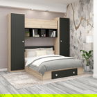 Dormitor cu pont NUVOLA, configuratia NUV2, Sonoma, Antracit