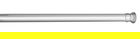 Bara extensibila pentru perdeaua de dus, Wenko, Chrome, 110 - 185 cm, 2 cm Ø, aluminiu, gri