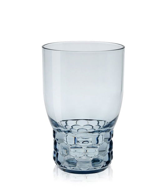 Pahar apa Kartell Jellies Family design Patricia Urquiola d 8.5cm h13cm albastru transparent