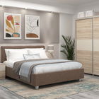 Dormitor ARISA, configuratia ARI1, Sonoma, Vizon, Stofa Maro