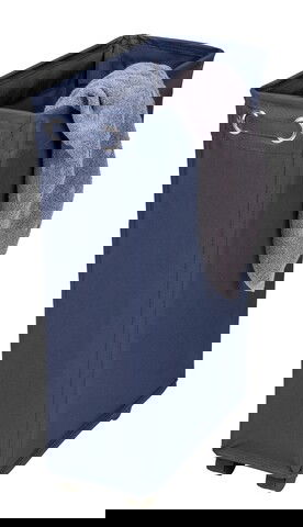Cos pentru rufe, Wenko, Corno Navy, 43 L, poliester/polipropilena, bleumarin