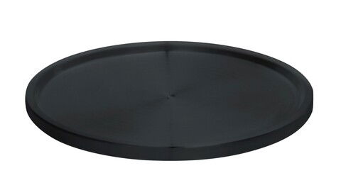 Organizator rotativ pentru depozitare, Wenko Uno Lazy Susan, Ø 26.5 x 1.5 cm, metal, negru