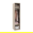 Dulap haine LINEA 1U, bara umerase, polite, Oak
