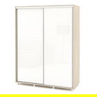 Dulap usi culisante LINEA Gloss 150cm, Oak, Alb Gloss