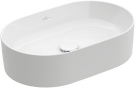 Lavoar tip bol Villeroy & Boch Collaro 56x36cm oval fara orificiu baterie fara preaplin alb