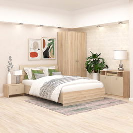 Dormitor AMBRO, configuratia AMB3, Sonoma, Vizon