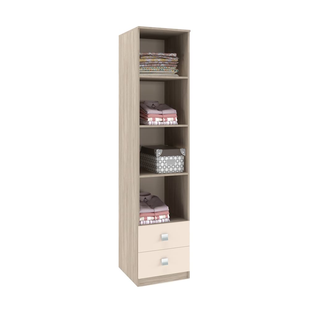 Dulap haine LINEA 1U-2S, polite, Oak, Vizon