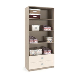 Dulap haine LINEA 2U-2S, polite, Oak, Vizon