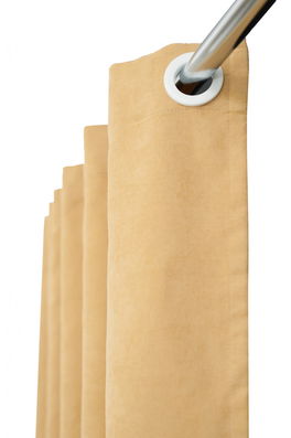 Draperie,Casa Deco Logistics, catifea V-05 CU INELE CAPSE ALB
