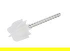 Perie pentru toaleta, Wenko, Blade, 7 x 7 x 35 cm, inox/silicon, argintiu/alb