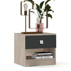 Noptiera LINEA 1 sertar, Oak, Antracit