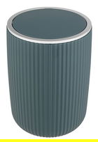 Cos de gunoi, Wenko, Agropoli L, 5.5 L, 19 x 27 x 19 cm, plastic, verde inchis