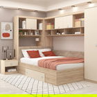 Dormitor colt ALESSIO, configuratia ALE3, Sonoma, Vizon, piele texturata Bej