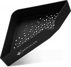Raft pentru baie Servales, plastic, negru, 31 x 5 x 18,5 cm