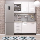 Mobila bucatarie STYLE 135, Vizon, MDF Alb Gloss
