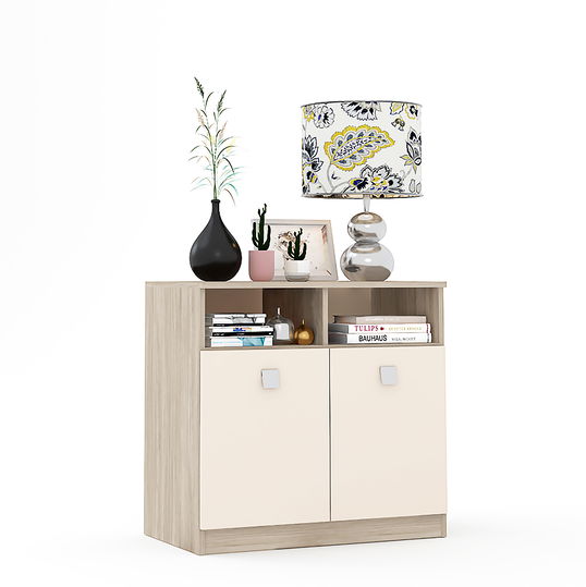 Comoda LINEA 2 usi, Oak, Vizon