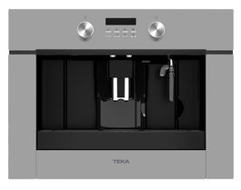 Espressor incorporabil Teka CLC 855 GM SM pompa 15 bari functie de auto-curatare; rasnita cafea cu 13 trepte program automat de decalcifiere Cristal Steam Grey/Infinity Glass