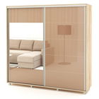 Dulap usi culisante MATERA 200cm, Sonoma, Cappuccino Gloss