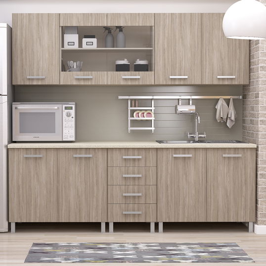 Mobila bucatarie DOMINO 225, Vizon, Oak