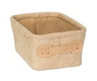 Cos depozitare, Wenko, Anela mini, 19 x 9 x 14 cm, poliester, bej