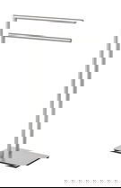 Suport prosoape de baie, Wenko, Recco, 48 x 80.5 x 20 cm, inox, gri