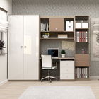 Ansamblu birou MODUS 3, PAL Oak, MDF Alb, Cappuccino Gloss