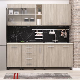 Mobila bucatarie DOMINO 200, Vizon, Oak