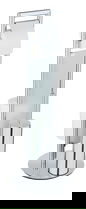 Suport hartie igienica si perie toaleta, Wenko, Sulmona, 25 x 76 x 25 cm, inox/polipropilena, gri
