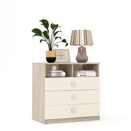 Comoda LINEA 3 sertare, Oak, Vizon