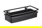 Etajera pentru baie, Wenko, Molinella, 30 x 8.5 x 14 cm, inox/plastic, negru