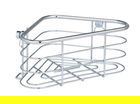 Etajera de colt pentru baie, Wenko, Trestina, 25 x 16.5 x 10.5 cm, inox, gri