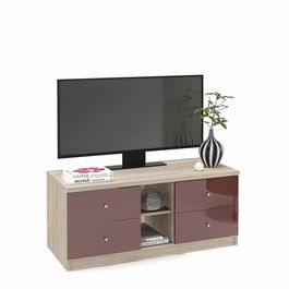 Comoda MODUS 4 sertare, Oak, Bordo Gloss