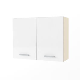 Dulap superior 2 usi STYLE 90, Vizon, MDF Alb Gloss