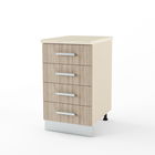 Dulap inferior 4 sertare DOMINO 45, Vizon, Oak