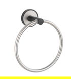 Suport prosoape de baie, Wenko, UV-Loc, Udine, 15 x 18 x 7.5 cm, inox, gri/negru
