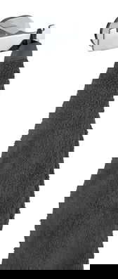 Suport prosoape de baie, Wenko, UV-Loc, Maribor, 9 x 5 x 5.5 cm, metal, gri/negru
