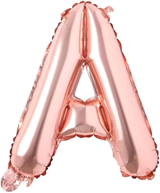 Balon aniversar Maxee, litera A, rose, 40 cm