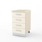 Dulap inferior 4 sertare STYLE 45, Vizon, MDF Crem Gloss