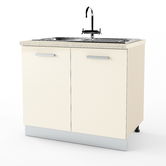 Dulap inferior chiuveta 2 usi STYLE 90, Vizon, MDF Crem Gloss