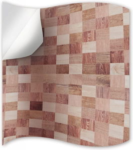 Tapet Encoft, 25 piese, vinil, maro, 15 x 15 cm