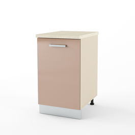 Dulap inferior 1 usa STYLE 45, Vizon, MDF Cappuccino Gloss