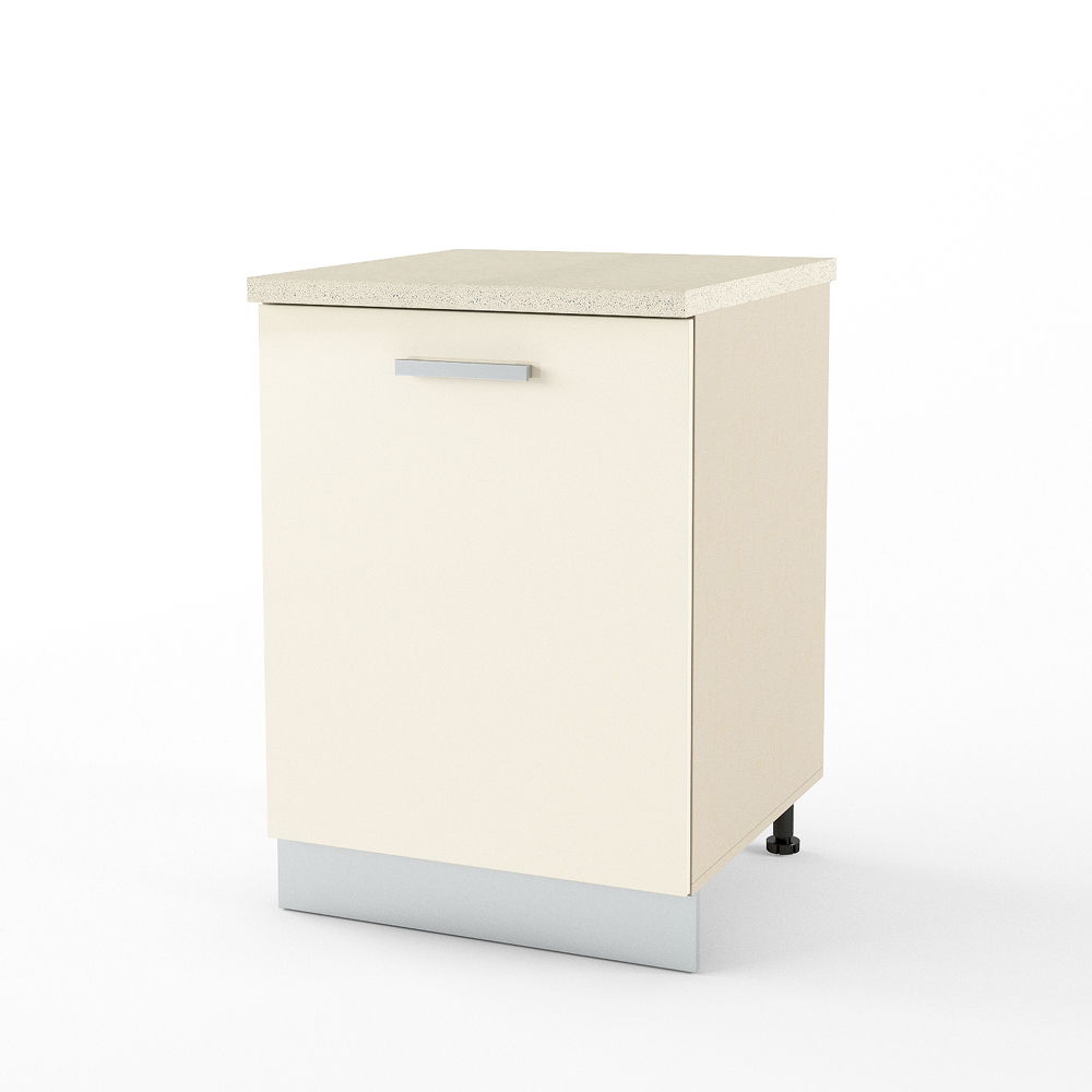 Dulap inferior 1 usa STYLE 60, Vizon, MDF Crem Gloss