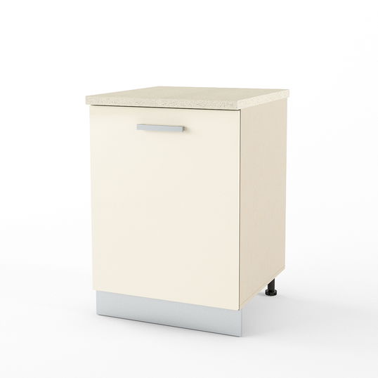 Dulap inferior 1 usa STYLE 60, Vizon, MDF Crem Gloss