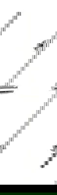 Bara cu suport pentru dus, Wenko, Basic, 66 cm, inox, gri